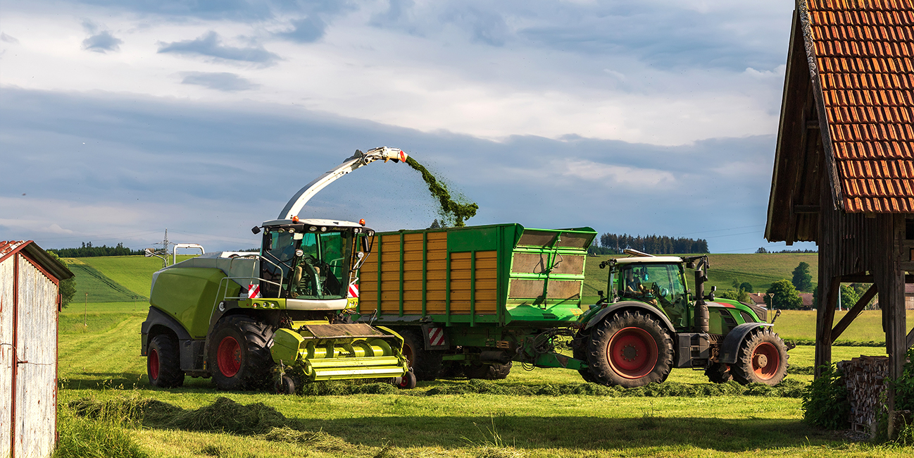 farm machinery on the farm