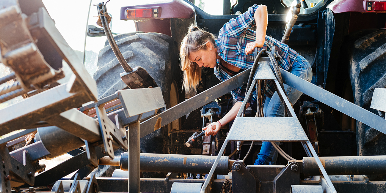 fixing farming machinery
